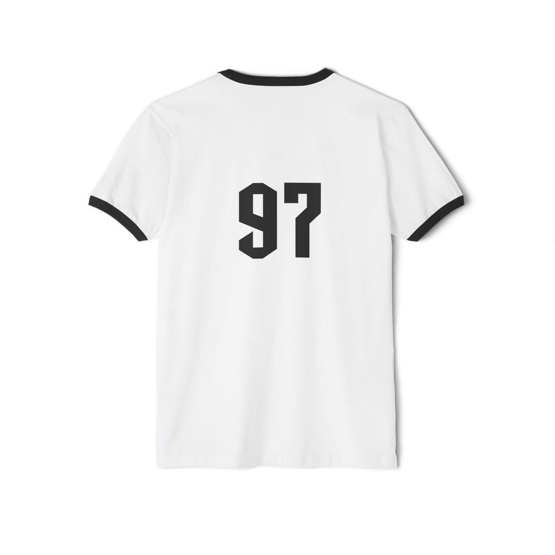 "Ringer #97 - Modern" - Cotton Ringer T-Shirt (Beta)