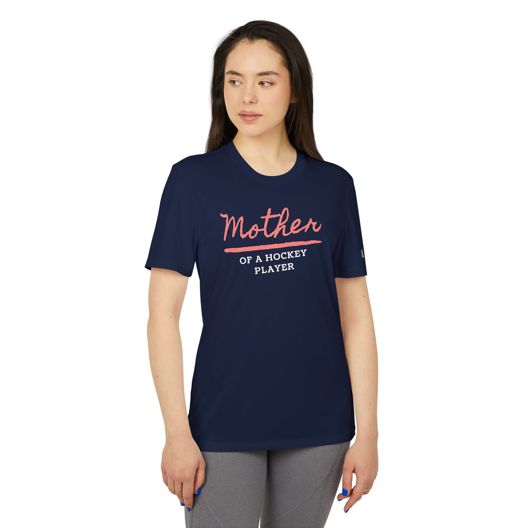 "Mother Of A Hockey Player" - adidas Sport T-shirt