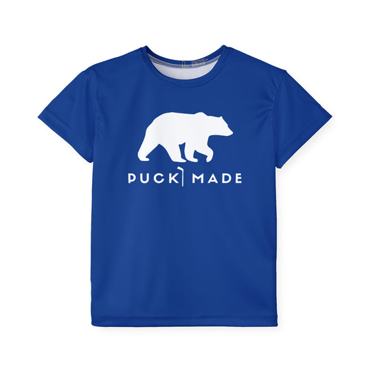 "PuckMade - Bear" Kids Sports T-Shirt