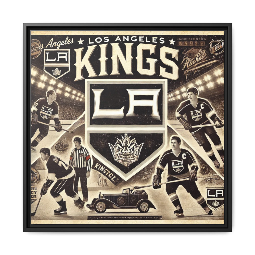 "Vintage LA Kings"  - Matte Canvas, Framed
