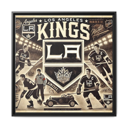 "Vintage LA Kings"  - Matte Canvas, Framed