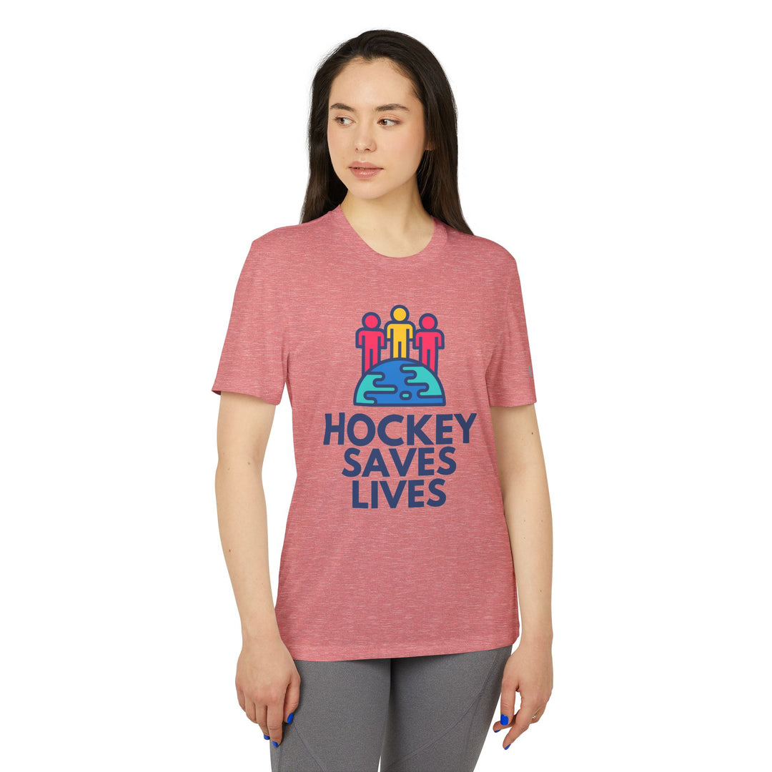 "Hockey Saves Lives" - adidas Sport T-shirt