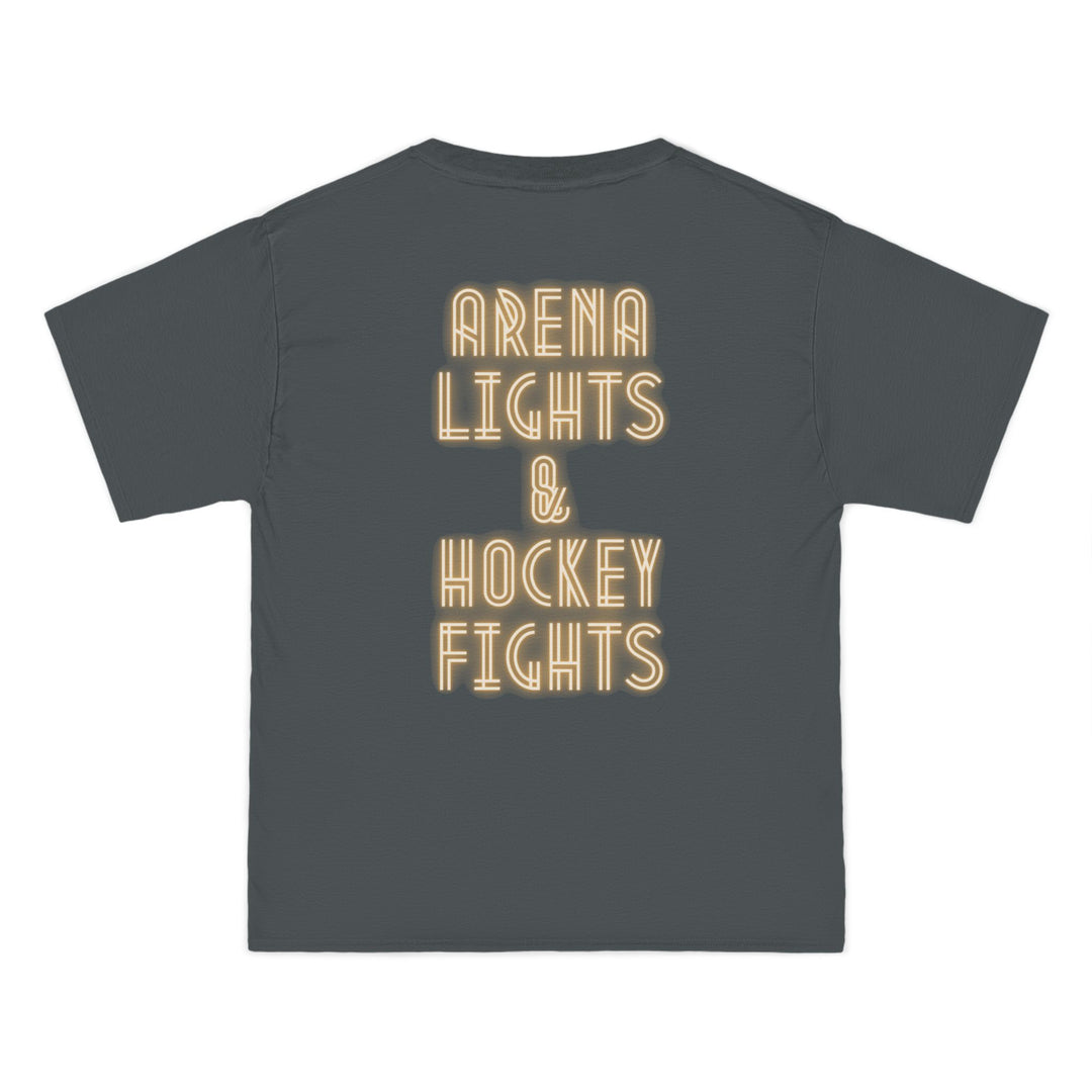 "Arena Lights, Hockey Fights" -  Beefy-T® T-Shirt