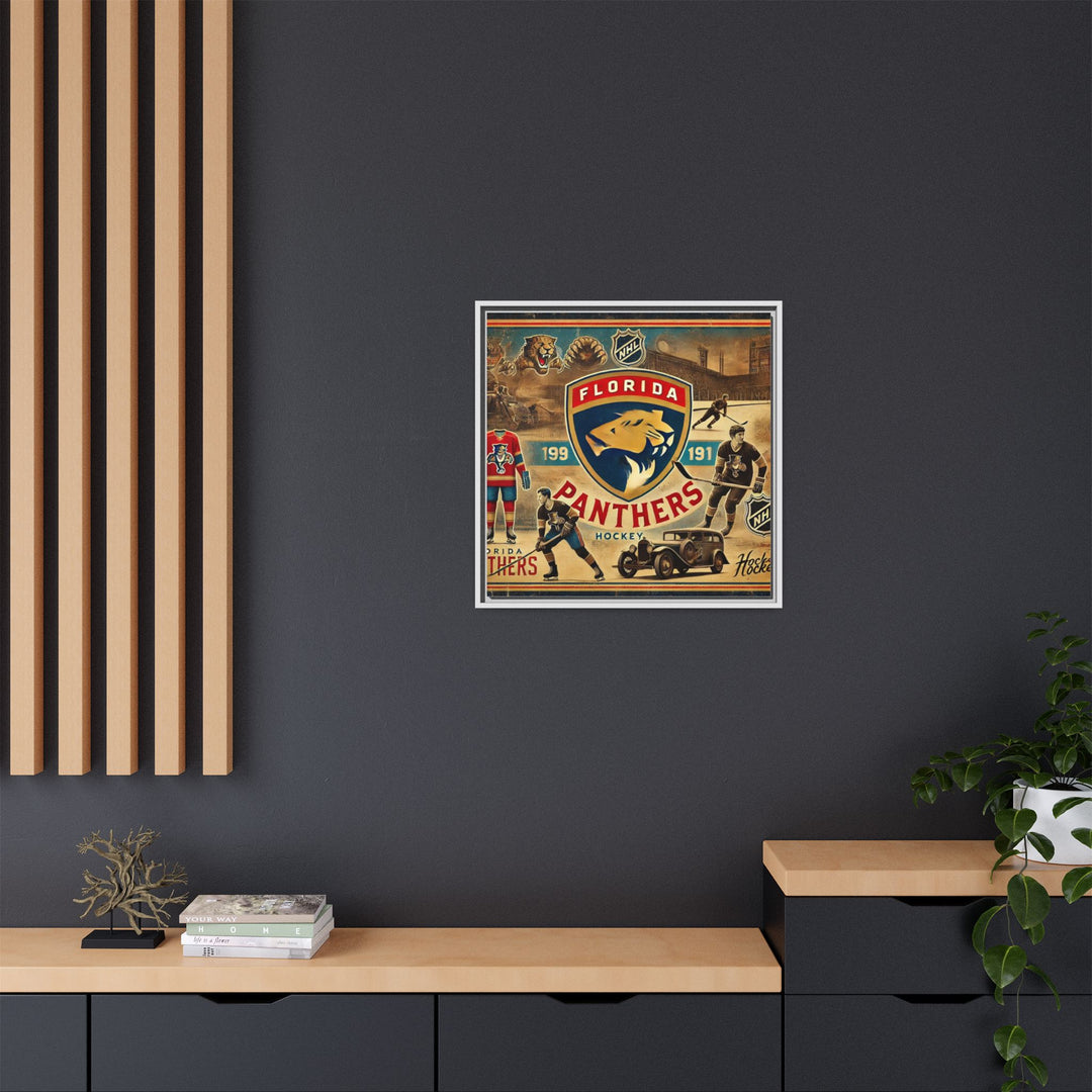 "Florida Panthers"  - Matte Canvas, Framed