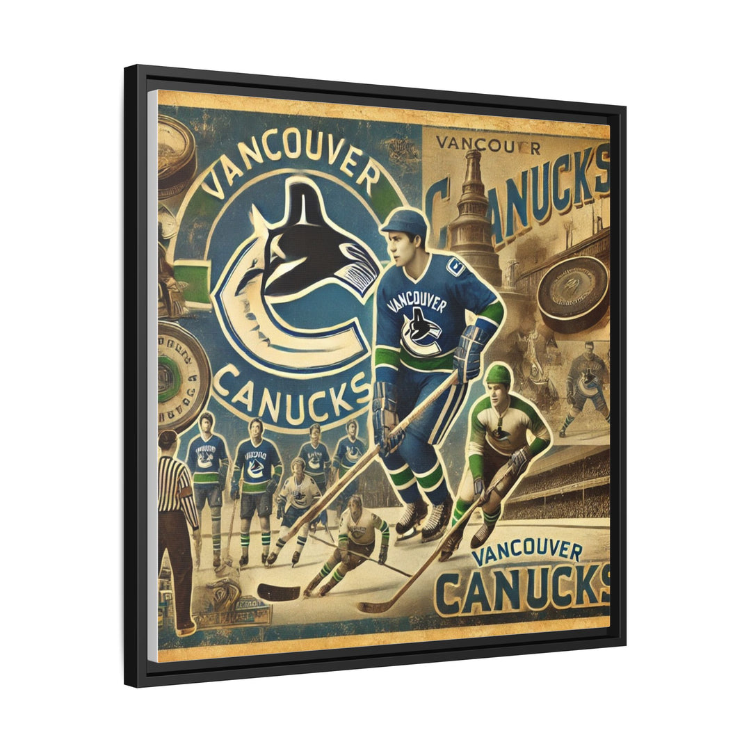 "Vintage Vancouver Canucks"  - Matte Canvas, Framed