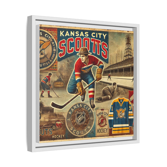 "Vintage Kansas City Scouts  - Matte Canvas, Framed