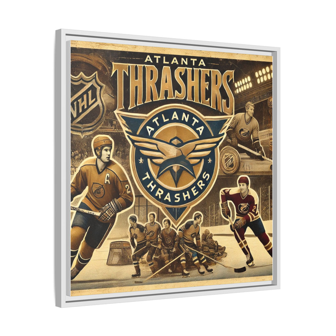 "Vintage Atlanta Thrashers"  - Matte Canvas, Framed