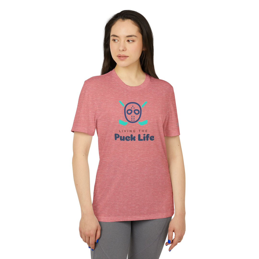 "Living The Puck Life" - adidas Sport T-shirt