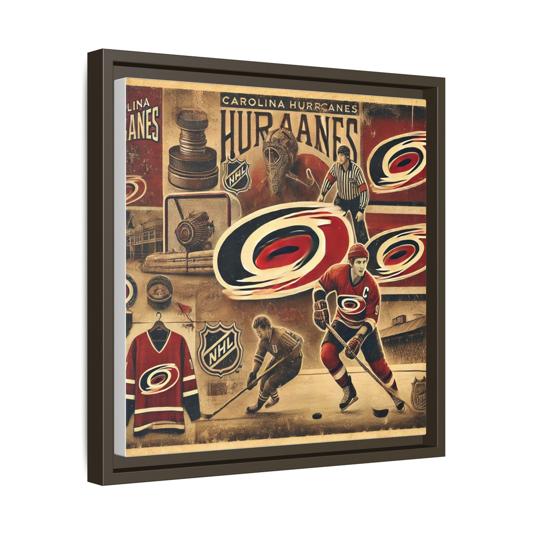 "Vintage Carolina Hurricanes"  - Matte Canvas, Framed