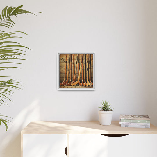 "Vintage Sticks"  - Matte Canvas, Framed