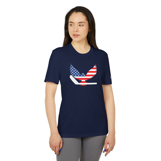 "Eagle On Stick" adidas Sport T-shirt