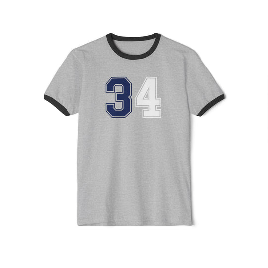 "Ringer #34 - Matthews" - Cotton Ringer T-Shirt