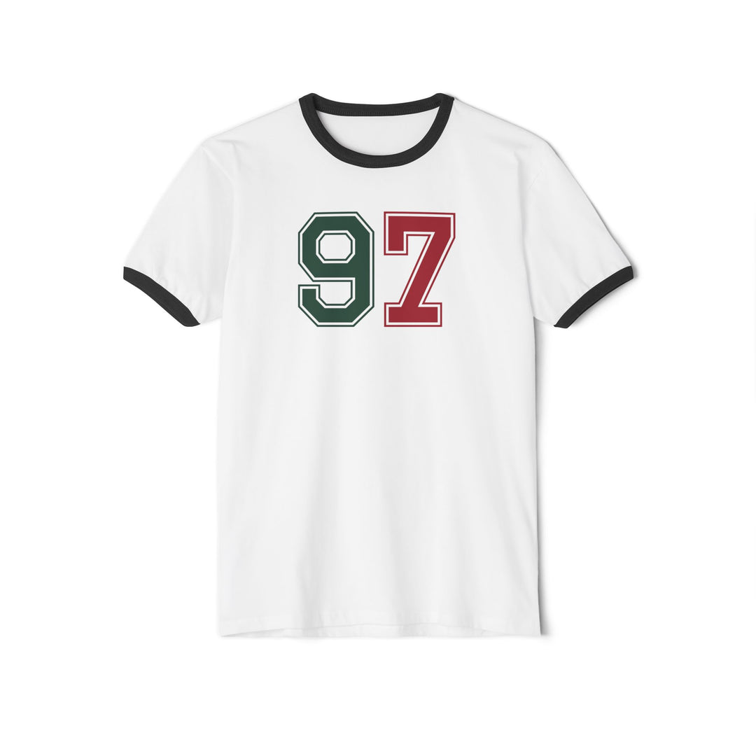 "#97 - Kaprizov R/G" - Cotton Ringer T-Shirt