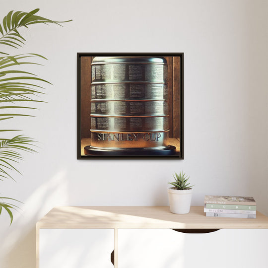 "Vintage Cup"  - Matte Canvas, Framed