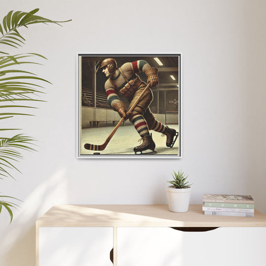 Vintage Player"  - Matte Canvas, Framed