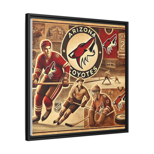 "Vintage Arizona Coyotes"  - Matte Canvas, Framed