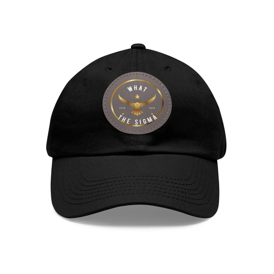 "What The Sigma" - Leather Patch Cap