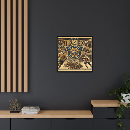 "Vintage Atlanta Thrashers"  - Matte Canvas, Framed