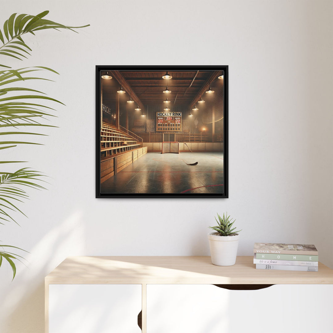 "Vintage Rink"  - Matte Canvas, Framed