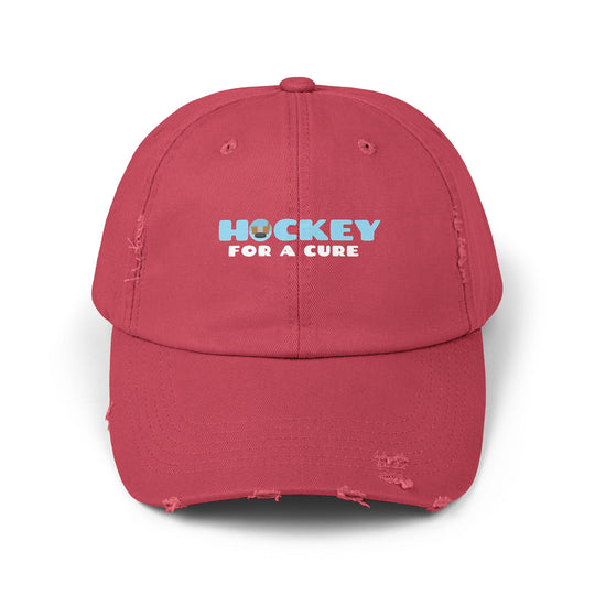 "Hockey For A Cure" -  Distressed Cap