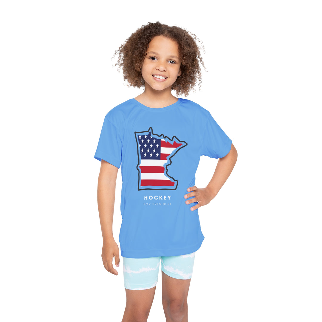 "Hockey For President" - Kids Sports T-Shirt