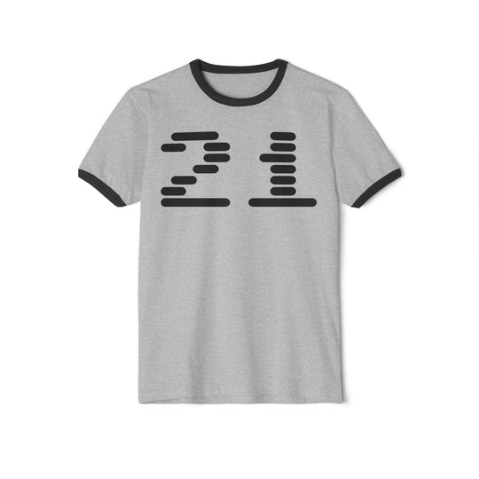 "Ringer #21" - Cotton Ringer T-Shirt