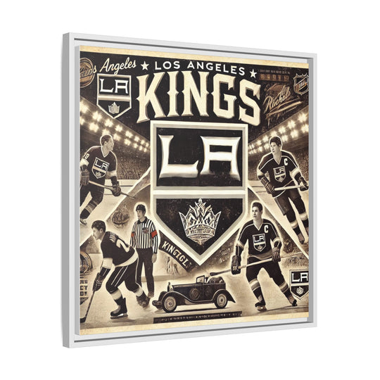 "Vintage LA Kings"  - Matte Canvas, Framed
