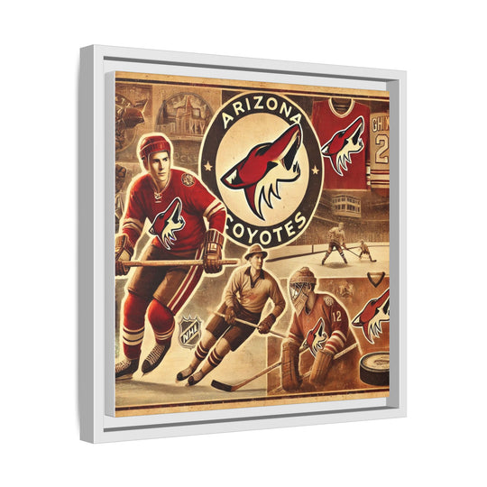 "Vintage Arizona Coyotes"  - Matte Canvas, Framed