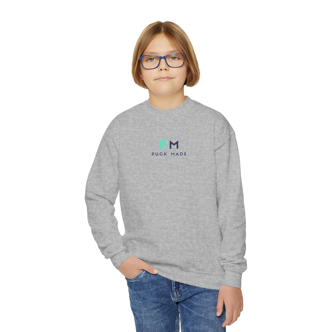 "PuckMade Center - Youth Sweatshirt