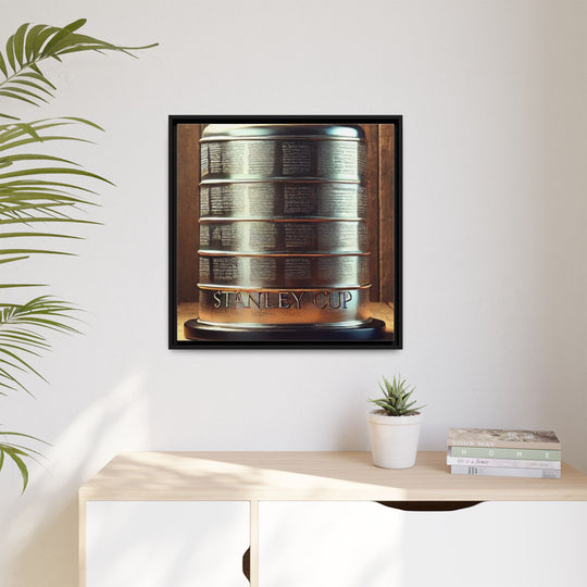 "Vintage Cup"  - Matte Canvas, Framed