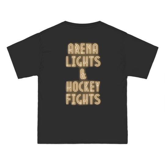 "Arena Lights, Hockey Fights" -  Beefy-T® T-Shirt