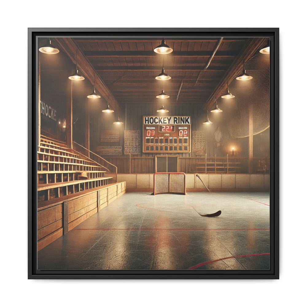 "Vintage Rink"  - Matte Canvas, Framed