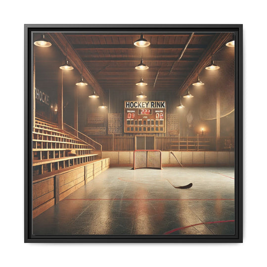 "Vintage Rink"  - Matte Canvas, Framed