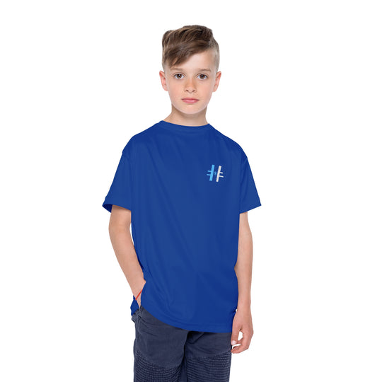 "Hockey MN Polo Emblem" - Kids Sports T-Shirt