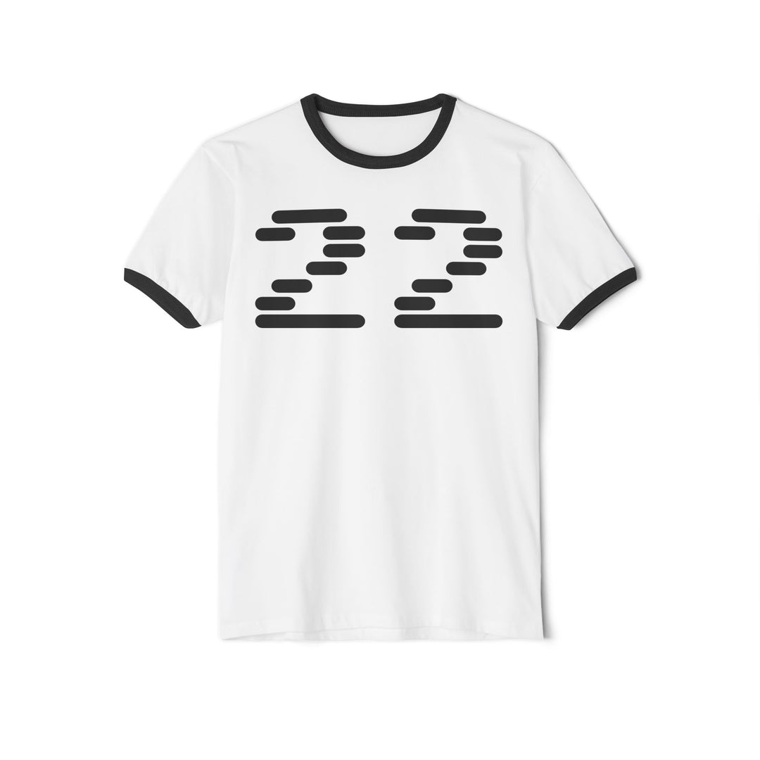 "Ringer #22" - Cotton Ringer T-Shirt