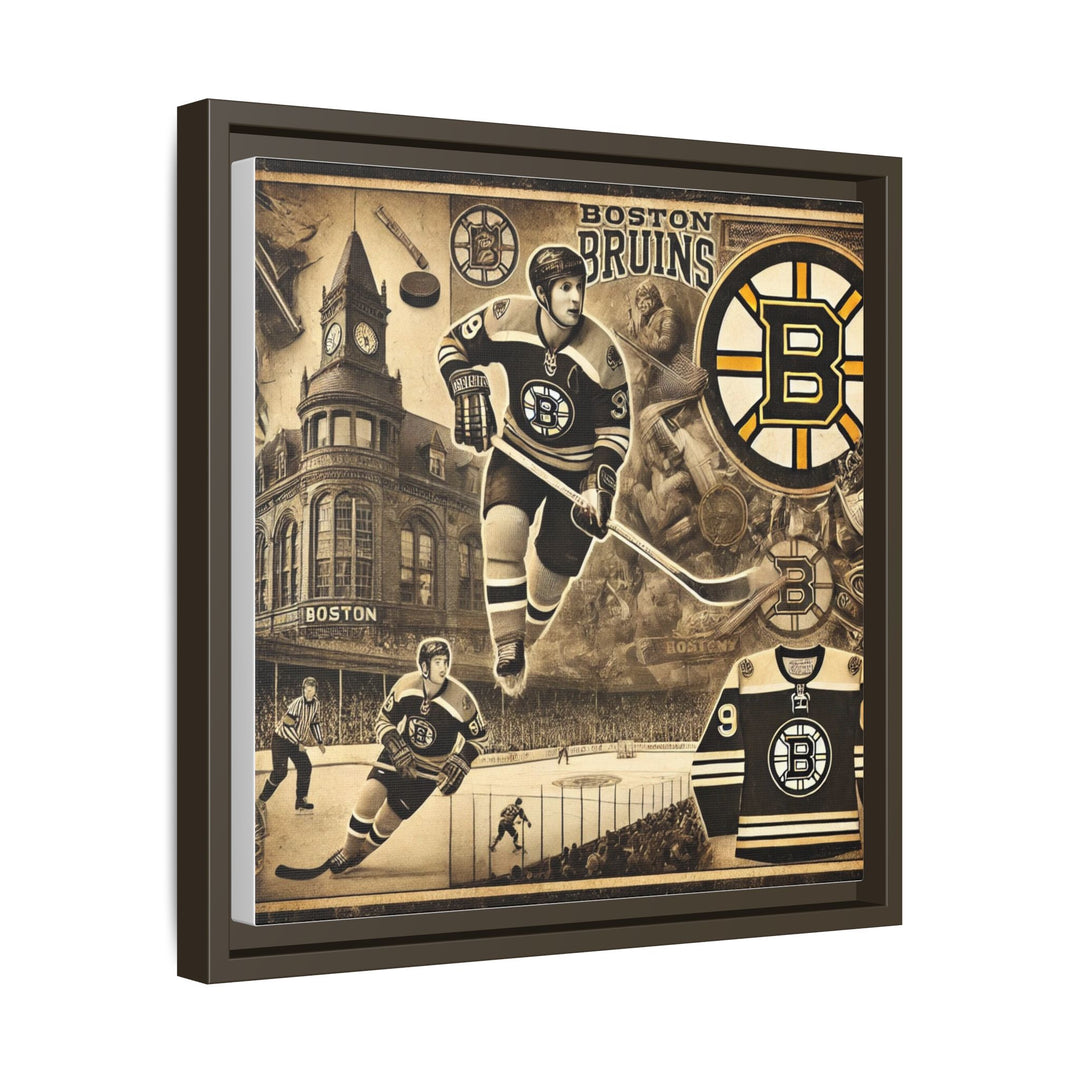 "Vintage Boston Bruins"  - Matte Canvas, Framed