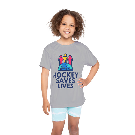 "Hockey Saves Lives" - Kids Sports T-Shirt