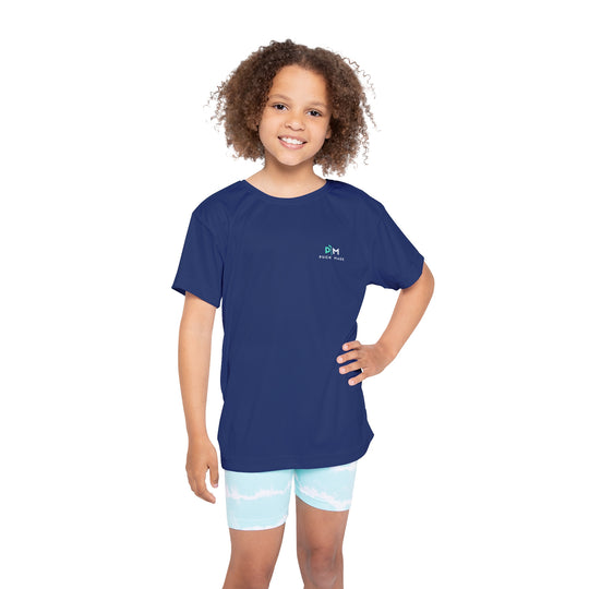 "PuckMade Navy" - Kids Sports T-Shirt