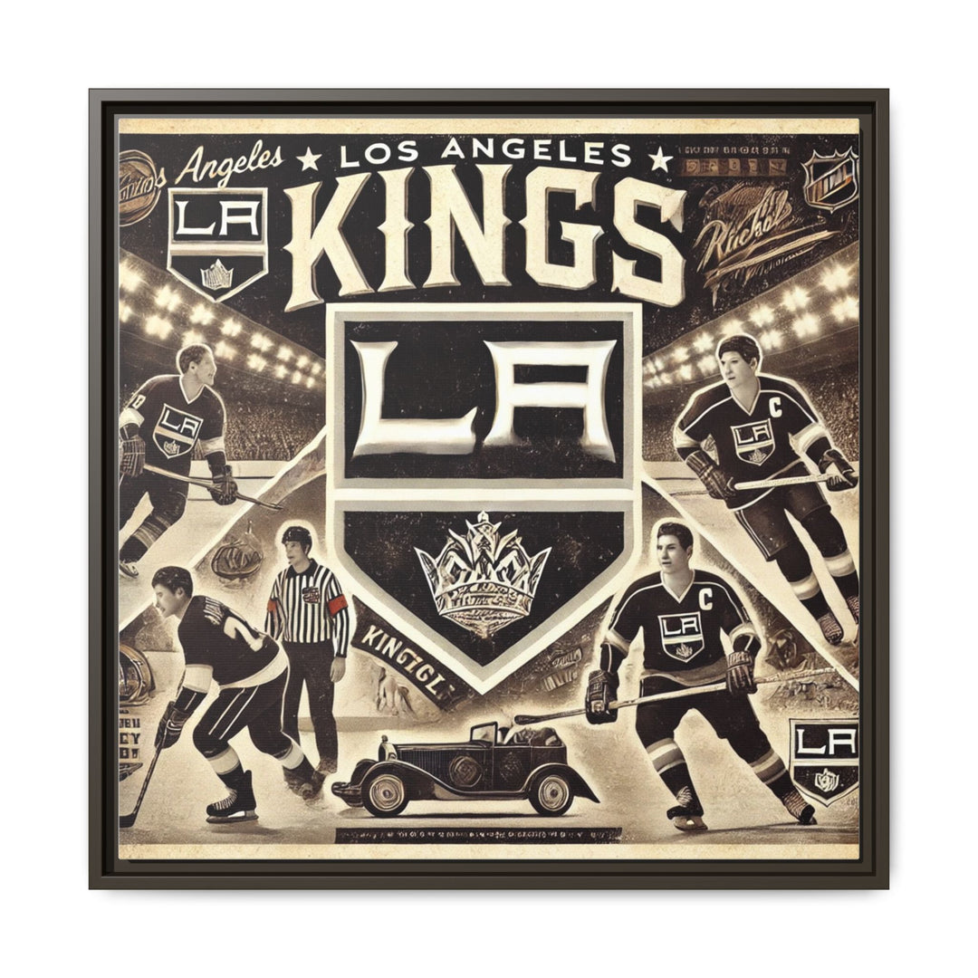 "Vintage LA Kings"  - Matte Canvas, Framed