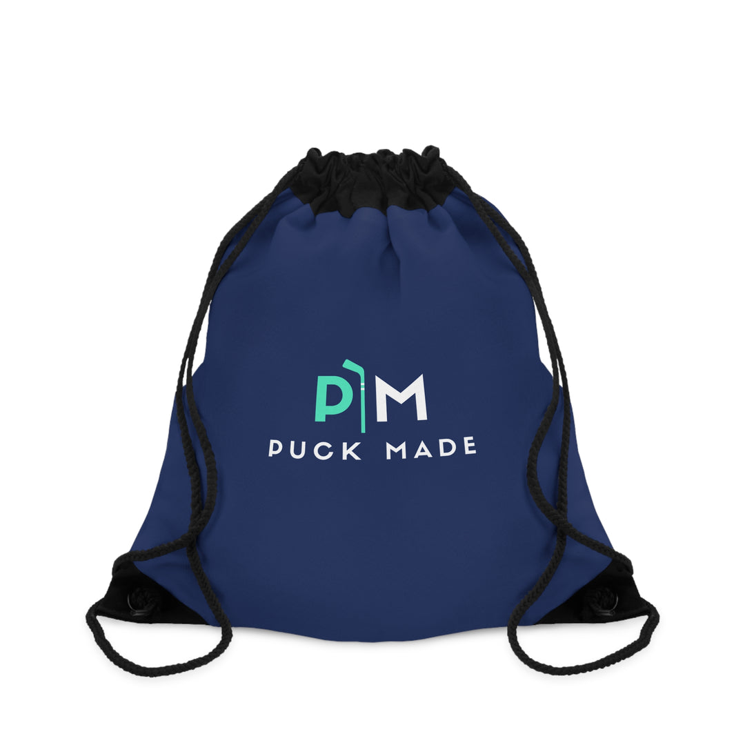 PuckMade - Navy Drawstring Bag