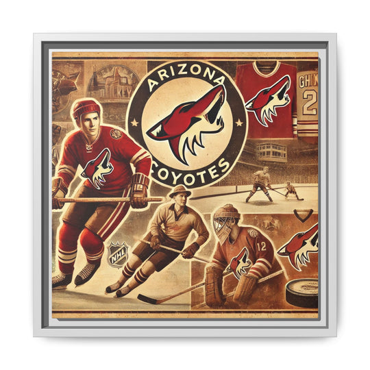 "Vintage Arizona Coyotes"  - Matte Canvas, Framed