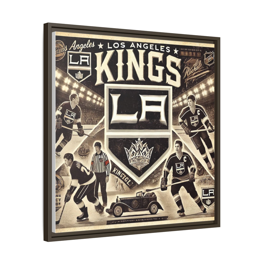 "Vintage LA Kings"  - Matte Canvas, Framed