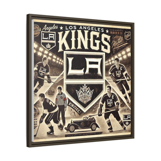 "Vintage LA Kings"  - Matte Canvas, Framed