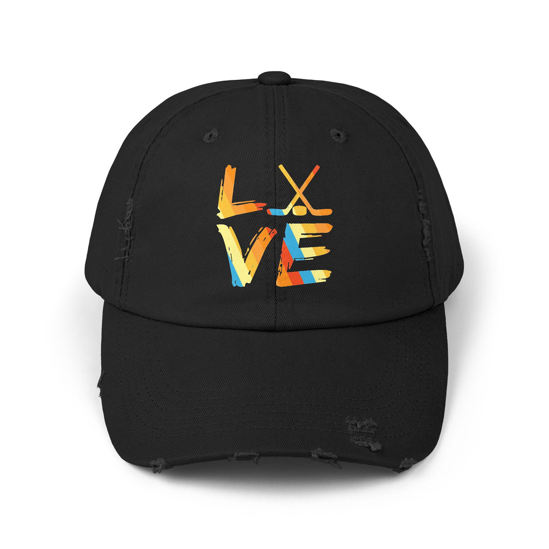 "Colorful Love" Distressed Cap