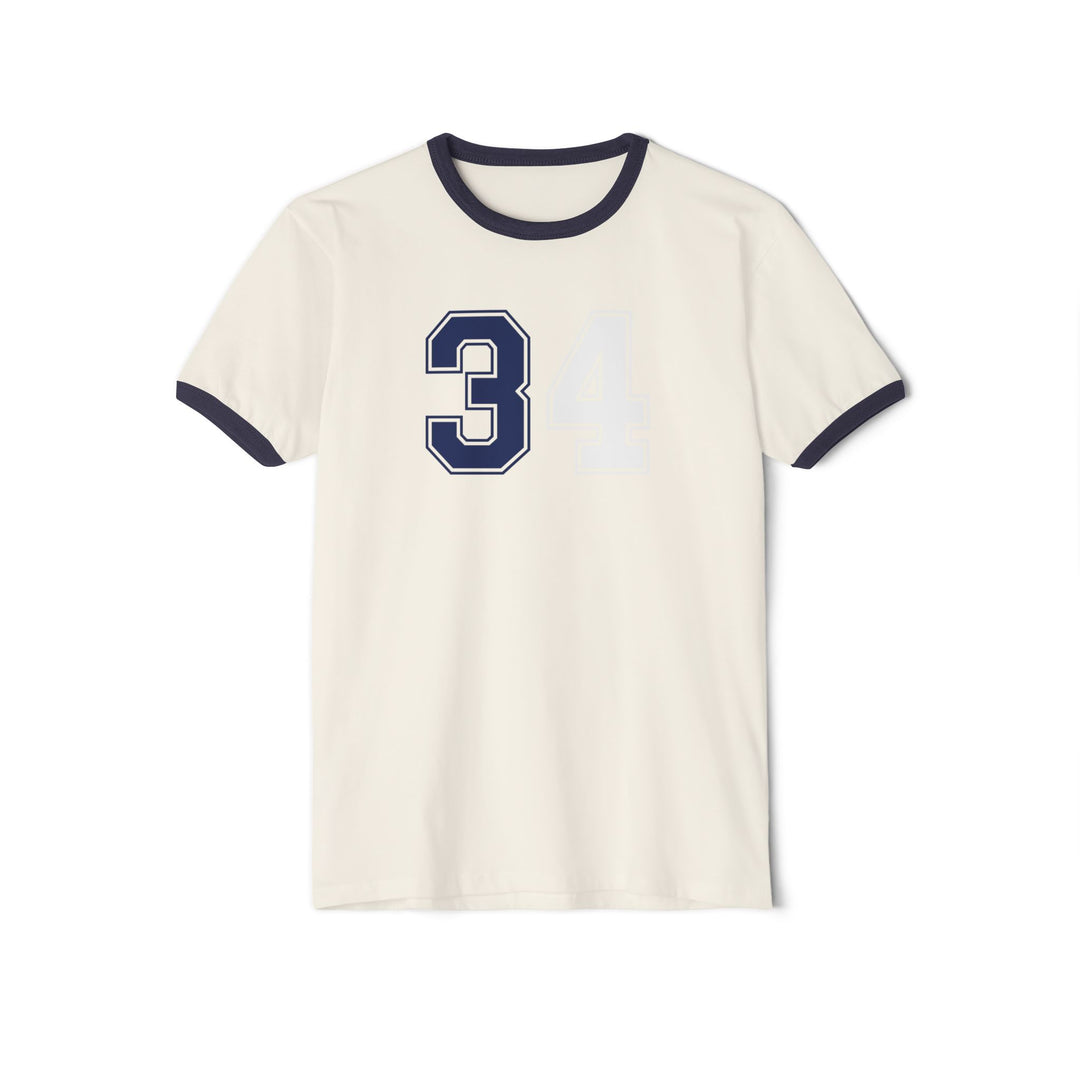 "Ringer #34 - Matthews" - Cotton Ringer T-Shirt