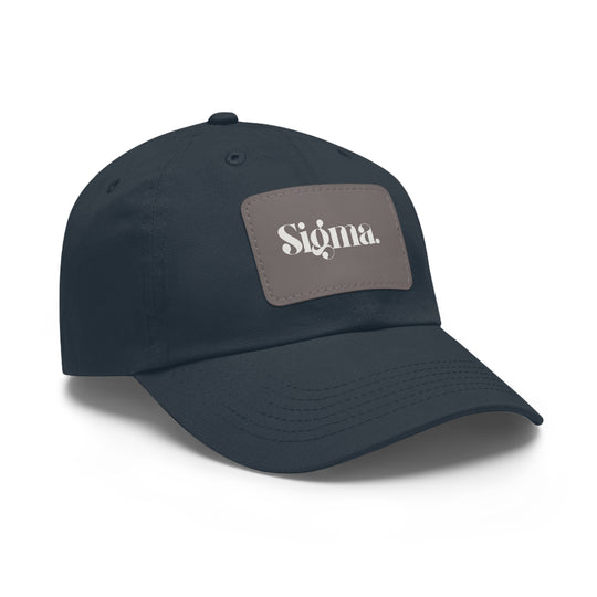 "Bold Sigma" - Leather Patch Cap