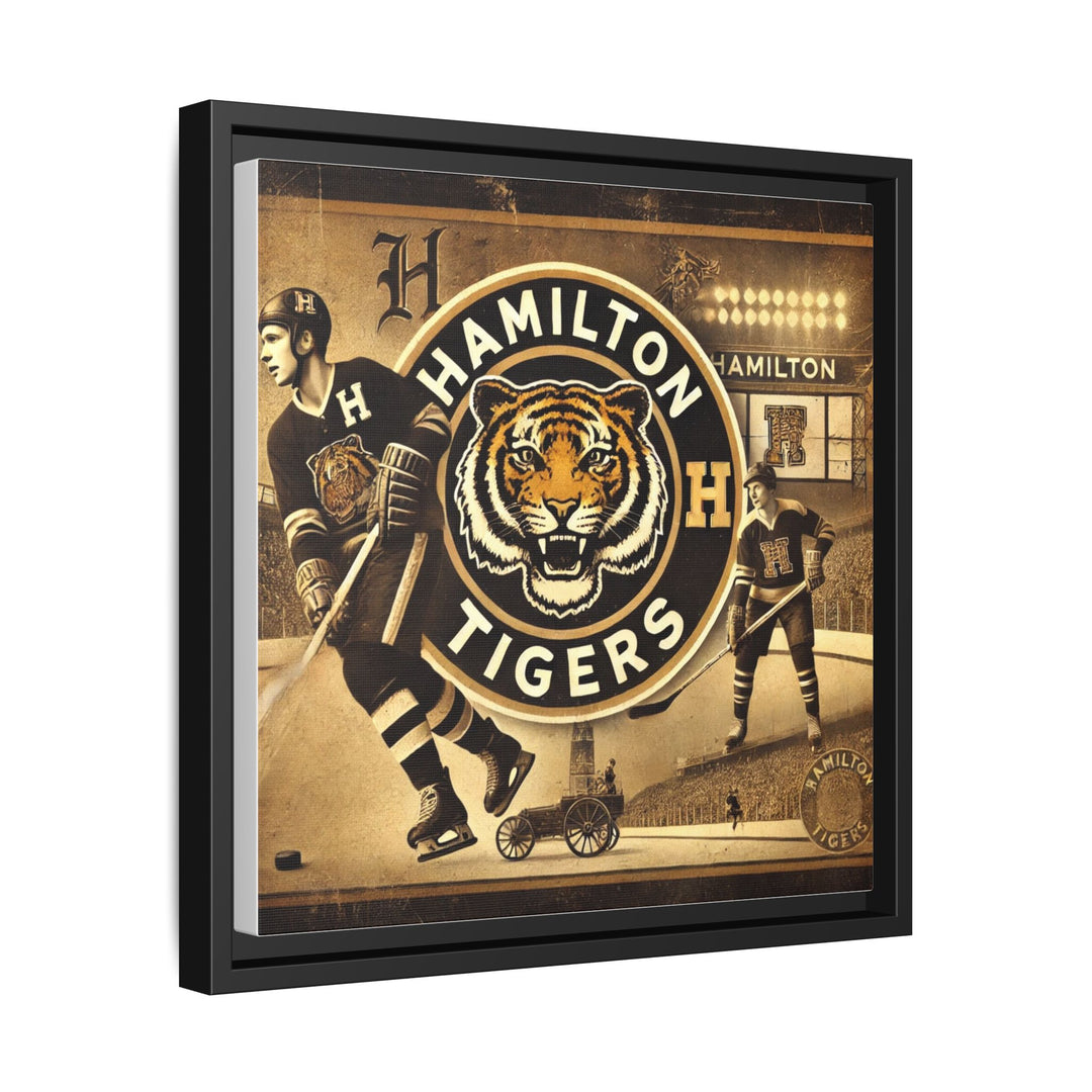 "Vintage Hamilton Tigers"  - Matte Canvas, Framed