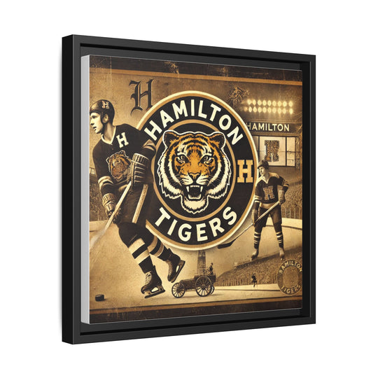"Vintage Hamilton Tigers"  - Matte Canvas, Framed
