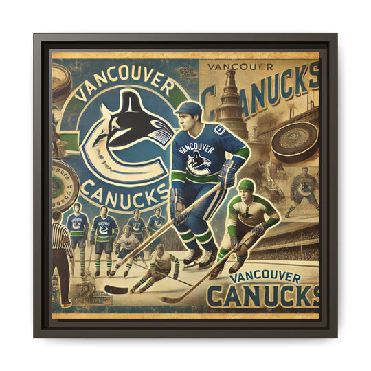 "Vintage Vancouver Canucks"  - Matte Canvas, Framed