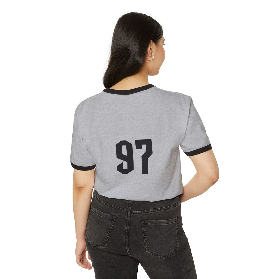 "Ringer #97 - Modern" - Cotton Ringer T-Shirt (Beta)